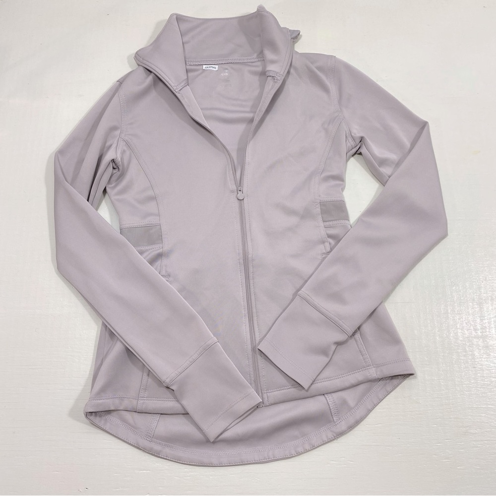 Apana small athletic zippered top in purple gray colour​​​​​​​​​​​​​​​​​​